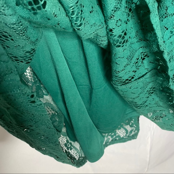 torrid size 5 Green lace dress sleeveless NWT - Picture 5 of 8